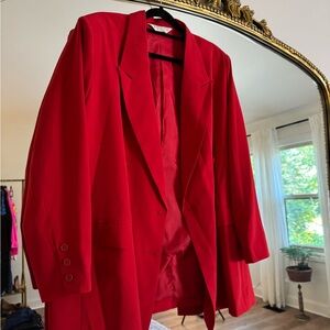 Women's Red Blazer - Ulla Popken 16/18